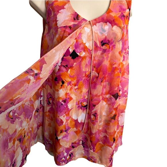Susan Lawrence Pink Floral Sleeveless Top Size S - Picture 4 of 10